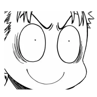 😱 15401d38 anime, mangá, desenho animado, expressão, rosto, engraçado, louco telegram sticker