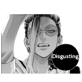 😒 b10ddba3 Disgusting Anime, Mangá, Nojo, Expressão, Desenho animado telegram sticker