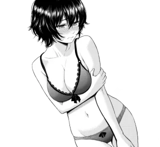💛 d4236a6a anime, manga, underwear, female, sexy, bra whatsapp sticker