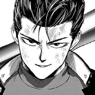 😂 de71b208 Metal Bat One-Punch Man metalowy kij, One-Punch Man, anime, manga, bohater, postać telegram sticker