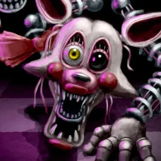 🌟 0e2caa32 Mangle Five Nights at Freddy's แมงเกิล, fnaf, แอนิมาทรอนิก, สยองขวัญ whatsapp sticker