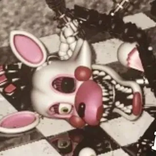 🌟 309917e3 Mangle Five Nights at Freddy's แมงเกิล, Five Nights at Freddy's, แอนิมาโทรนิก, สยองขวัญ, ตัวละครวิดีโอเกม whatsapp sticker