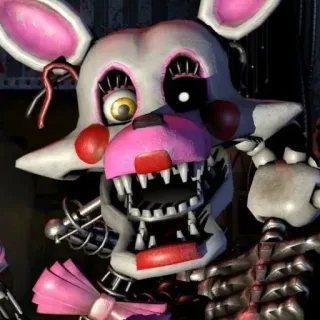 🌟 34146748 Mangle Five Nights at Freddy's แมงเกิล, FNAF, Five Nights at Freddy's, แอนิเมทรอนิกส์, เกมสยองขวัญ, วิดีโอเกม, ตัวละคร whatsapp sticker