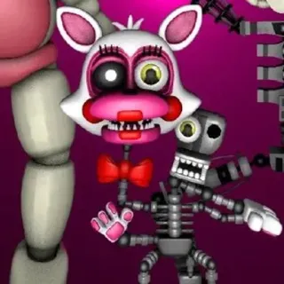 🌟 363a2d30 Mangle Five Nights at Freddy's มังเกิล, FNAF, แอนิมาทรอนิก, พัง, สุนัขจิ้งจอก, ตัวละคร whatsapp sticker