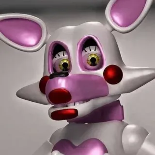 🌟 368e8bee Mangle Five Nights at Freddy's แมงเกิล, fnaf, แอนิมาโทรนิก, สุนัขจิ้งจอก, หุ่นยนต์, ตัวละคร whatsapp sticker