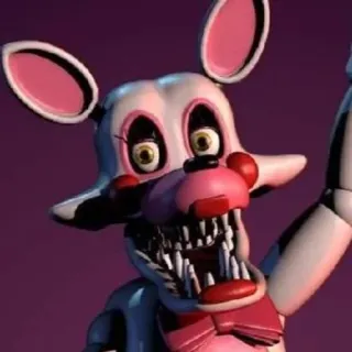 🌟 3a150674 Mangle Five Nights at Freddy's แอนิเมทรอนิกส์, สยองขวัญ, วิดีโอเกม, แมงเกิล, FNAF whatsapp sticker