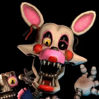 🌟 4be33656 Mangle Five Nights at Freddy's FNAF, แมงเกิล, แอนิเมทรอนิก, วิดีโอเกม, สยองขวัญ whatsapp sticker