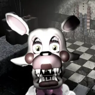 🌟 509b8ab7 Mangle Five Nights at Freddy's FNAF, แมงเกิล, แอนิมาโทรนิก, เกมสยองขวัญ whatsapp sticker