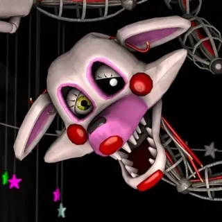 🌟 51db3475 Mangle Five Nights at Freddy's แมงเกิล, Five Nights at Freddy's, แอนิเมทรอนิกส์, เกมสยองขวัญ whatsapp sticker