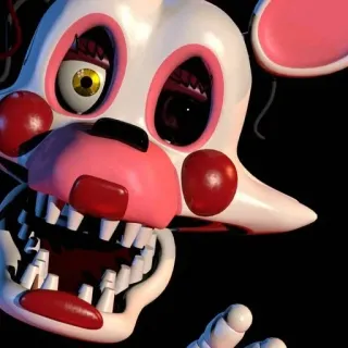 🌟 61e5d4a9 Mangle Five Nights at Freddy's FNAF, แอนิมาทรอนิก, แมงเกิล, เกมสยองขวัญ, ตัวละครวิดีโอเกม whatsapp sticker