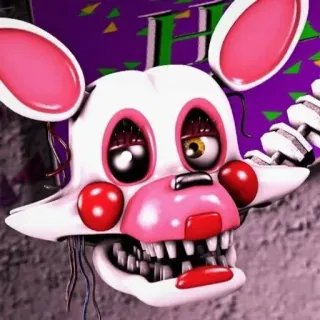 🌟 763369b7 Mangle Five Nights at Freddy's แมงเกิล, Five Nights at Freddy's, แอนิมาทรอนิก, สยองขวัญ, วิดีโอเกม whatsapp sticker