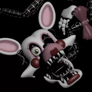 🌟 c185e9ba Mangle Five Nights at Freddy's มังเกิล, แอนิเมทรอนิก, สยองขวัญ, Five Nights at Freddy's, วิดีโอเกม, สัตว์ประหลาด whatsapp sticker