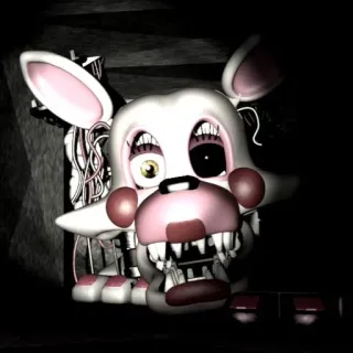 🌟 ce5ce4f4 Mangle Five Nights at Freddy's แมงเกิล, FNaF, สยองขวัญ, แอนิเมทรอนิกส์, Five Nights at Freddy's, จั๊มพ์สแกร์ whatsapp sticker