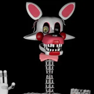 🌟 d753f93b Mangle Five Nights at Freddy's แอนิเมโทรนิก, สุนัขจิ้งจอก, Mangle, FNaF whatsapp sticker