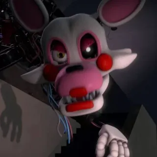 🌟 e51e1896 Mangle Five Nights at Freddy's แอนิเมทรอนิกส์, เกมสยองขวัญ, FNaF, Mangle, สัตว์ประหลาด whatsapp sticker