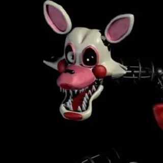 🌟 f86c8420 Mangle Five Nights at Freddy's แมงเกิล, FNAF, แอนิมาโทรนิก, สยองขวัญ whatsapp sticker