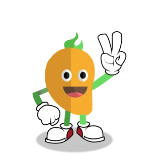 ✌ 31451a02 cartoon character, peace sign, victory sign, animated figure, smiley face, illustrated, mascot, kawaii telegram sticker