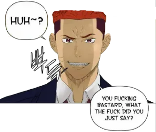 🤬 947d93b2 HUH~?
YOU FUCKING
BASTARD, WHAT
THE FUCK DID YOU
JUST SAY? telegram sticker