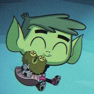🐍 4107359e Beast Boy Teen Titans Go! cartoon, animal, cute, green whatsapp sticker