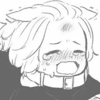 💛 394444cb อนิเมะ, มังงะ, เศร้า, ร้องไห้, คาวาอิ, จิบิ telegram sticker