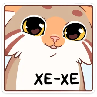 😸 a0aff235 XE-XE chat, mignon, animal, dessin animé, autocollant telegram sticker