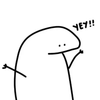 😀 0d1905ad YEY!! celebration, excited, stick figure, joy, cheerful whatsapp sticker