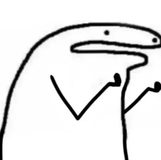 😱 261d158c florkofcows, sticker, cartoon, drawing, white whatsapp sticker