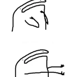 🥱 a6c88c92 drawing, stick figure, meme, funny whatsapp sticker