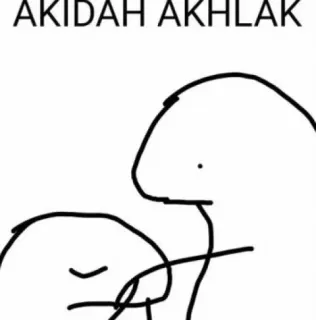 😊 cd6671d2 AKIDAH AKHLAK cartoon, drawing, doodle, islam, muslim, akidah, akhlak whatsapp sticker