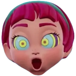 😵 c141500c Мультфильм, Загипнотизированный, Глаза, Анимированный, Персонаж, Выражение лица, В шоке telegram sticker