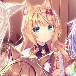 🌟 1ba668bf Anime, Katzenmädchen, Niedlich, Kawaii telegram sticker