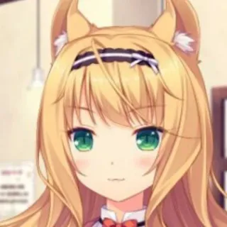 🌟 7ca62361 Anime, Cartoon, Mädchen, Süß, Portrait, Digitale Kunst telegram sticker