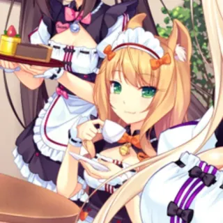 🌟 8b7cff7a Anime, Katzenmädchen, Maid, Süß, Kawaii telegram sticker