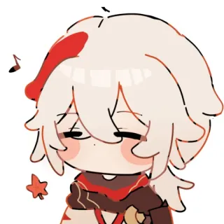 🍁 0163dedf Kaedehara Kazuha Genshin Impact Anime, Genshin Impact, Kaedehara Kazuha, Jeu vidéo, Dessin animé telegram sticker