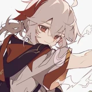 😊 b8d51dea Kaedehara Kazuha Genshin Impact Anime, Jeu, Kazuha, Genshin Impact, Personnage, Jeu vidéo telegram sticker