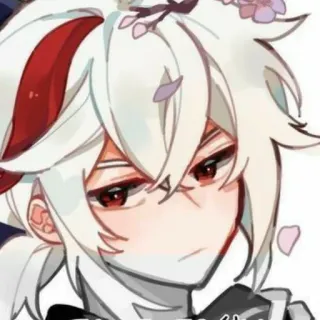 😒 d34d246e Kaedehara Kazuha Genshin Impact Anime, Personnage, Jeu, Genshin Impact, Kaedehara Kazuha telegram sticker