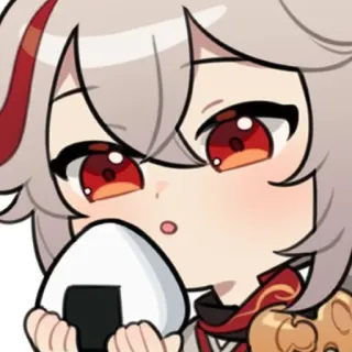 ✨ e6141b08 Kaedehara Kazuha Genshin Impact Anime, Jeu, Genshin Impact, Kazuha, Nourriture telegram sticker
