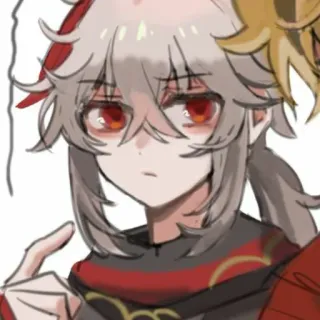 🤨 f1a6aa83 Kaedehara Kazuha Genshin Impact Anime, Personnage, Jeu vidéo, Genshin Impact, Kazuha telegram sticker