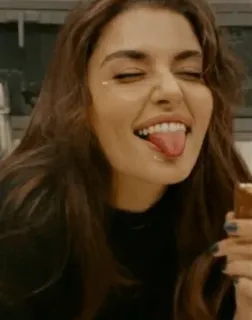 🥓 11fa779e 女人, 吃, 巧克力, 食物, 人, 汉德·埃塞尔 telegram sticker