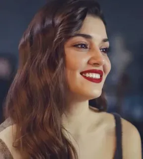 🥓 fdf971fc 女人, 肖像, 黑发, 微笑, 口红, 人, 美丽, 脸 telegram sticker