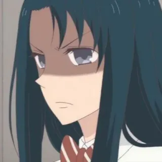 🧸 50855ca5 anime, ragazza, arrabbiata, infastidita telegram sticker