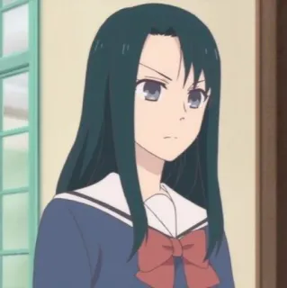 🧸 fa83b2ba Anime, Ragazza, Uniforme scolastica, Personaggio, Ritratto telegram sticker