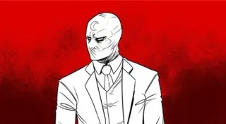 🌙 4057bd20 Moon Knight marvel, comics, superhero, vigilante, antihero telegram sticker