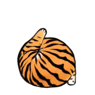 😛 61c75cba hổ, động vật, mèo, dễ thương, màu cam, sọc telegram sticker