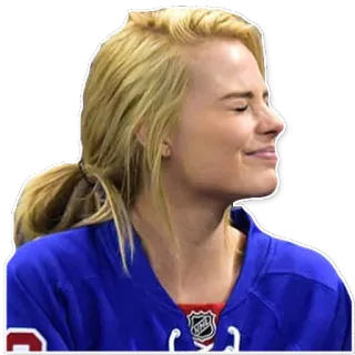 🙈 521246e5 wanita, hoki, atlet, pirang, olahraga, New York Rangers telegram sticker