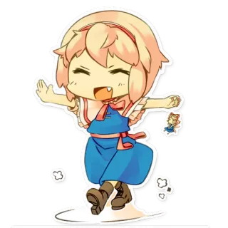 😀 952bc466 Q版, 动漫, 可爱, 卡通 telegram sticker