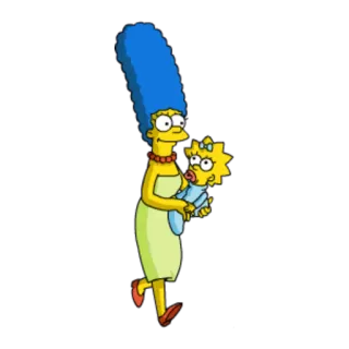 👶 61c0be17 Marge Simpson The Simpsons cartoon, The Simpsons, Marge Simpson, Maggie Simpson whatsapp sticker