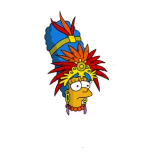 😟 7a45e7ce Marge Simpson The Simpsons Marge Simpson, Cartoonfiguur, The Simpsons, Hoofddeksel, Azteeks, Cartoon, Animatie whatsapp sticker