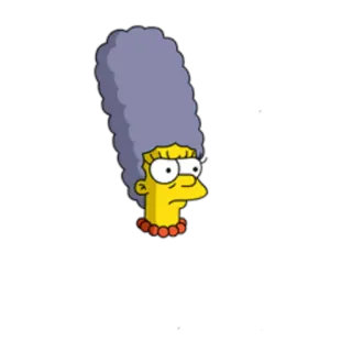 👵 bab3b71e Marge Simpson The Simpsons Cartoon, Marge Simpson, The Simpsons, Personage whatsapp sticker