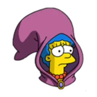 😦 fa4c25c1 Marge Simpson The Simpsons marge simpson, simpsons, cartoon, animatie, personage whatsapp sticker